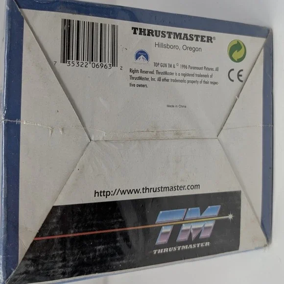 Thrustmaster Top Gun Official vintage 1996 Flight Stick Joystick for PC Unopened